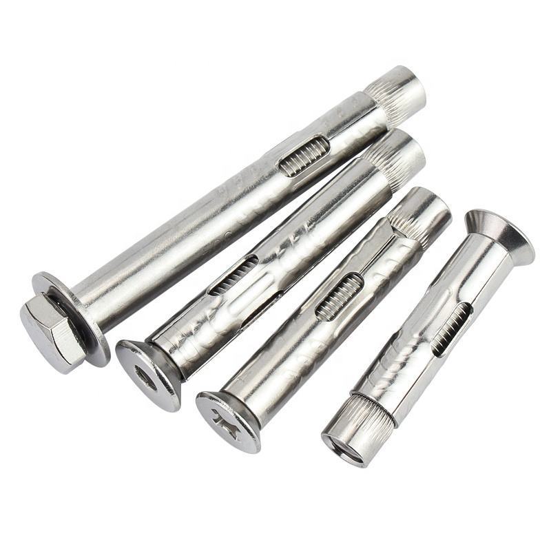 Flat Head Stud Anchor Bolt M12 Drop In Anchor Wedges Anchor For Block And Brick