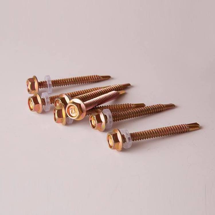 Hexagon flange head drilling screws in stock made in china M10