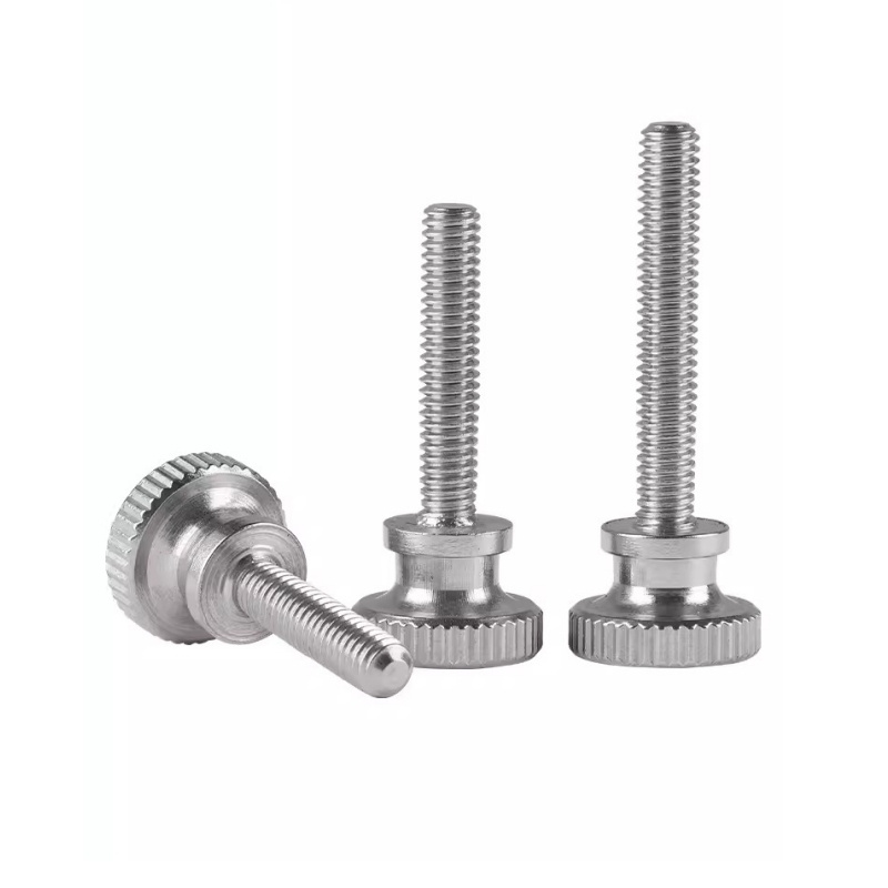 High Head Knurled Hand Twist Wall Lock Micro Adjustment 304 Stainless Steel GB 834 Knurled Thumb Screws