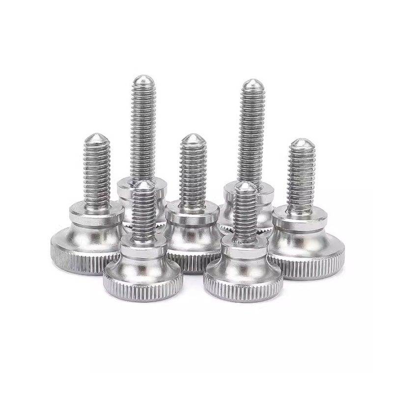 High Head Knurled Hand Twist Wall Lock Micro Adjustment 304 Stainless Steel GB 834 Knurled Thumb Screws