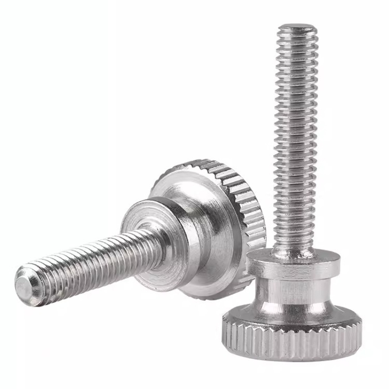 High Head Knurled Hand Twist Wall Lock Micro Adjustment 304 Stainless Steel GB 834 Knurled Thumb Screws