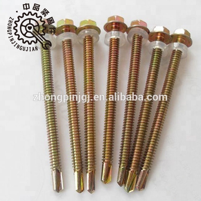 Hexagon flange head drilling screws in stock made in china M10