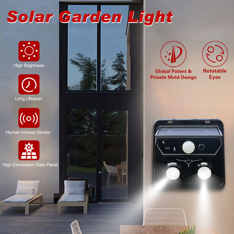 High Quality Turkish Custom Classic Outdoor Outside PIR Motion Waterproof Street Garden Warm LED Solar Sensor Wall Light