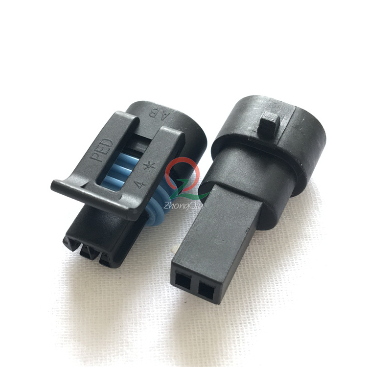 2pin Male Pa66 Waterproof Connector Pbt Gf20 Connector