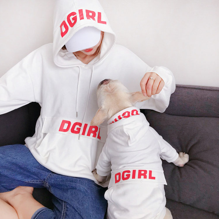 Cool Matching dog and human clothes fashion french bulldog dog clothes hoodie for puppy dogs