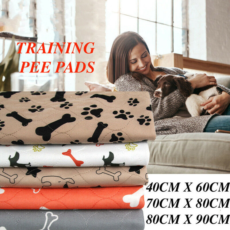 Reusable Washable Dog Pee Mats Super Absorbing Waterproof Three-layer PVC Diapers Puppy Dog Cat Bags Pet Training Bed Pads