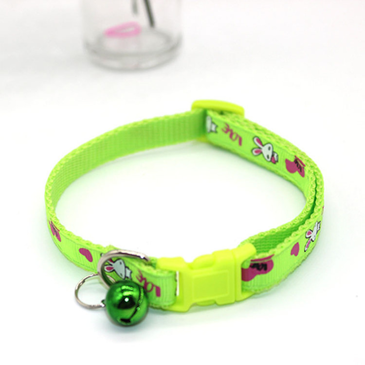 Cartoon rabit pet collars 1cm width small puppy dog cat collar Pet supplies