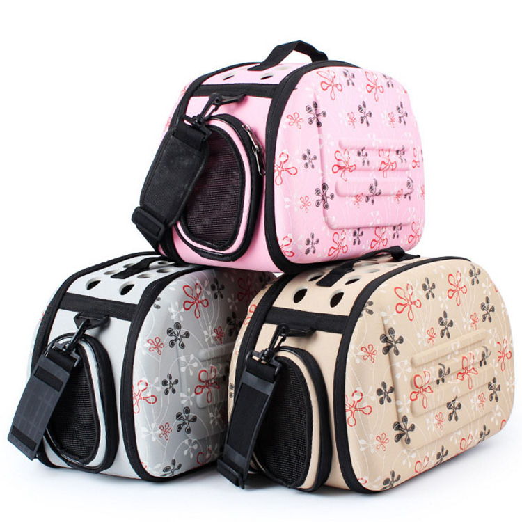 Wholesale Foldable Pet Carrier Puppy Dog Cat EVA bag Outdoor Travel Shoulder Bag for Small Dog Pets Kittens & Puppies handbag