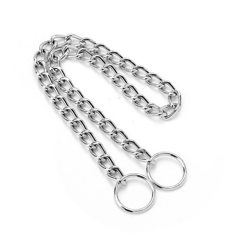 Adjustable  Stainless Steel P choke chain Dog collars