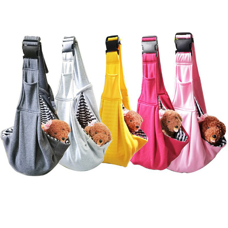 Portable Pet Carrier Bags Outside Travel Single Shoulder Dog Cat Bag Inner Striped Pet Sling bag for puppy dogs