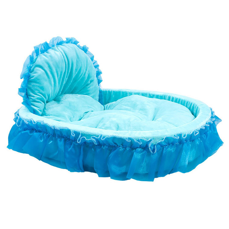 Hot Sell Four Seasons  Luxury cat bed soft warm lace edge pet bed princess cat dog pet beds