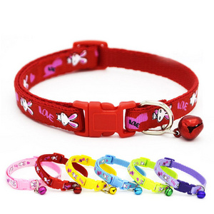 Cartoon rabit pet collars 1cm width small puppy dog cat collar Pet supplies