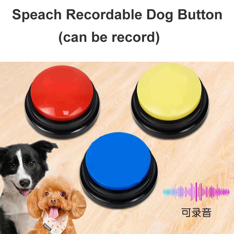 Hot Sale Pet Toys Education Dog Communication Talking Speech Button Dog Recording Button Speaking Sound Training Toy for Dog Cat