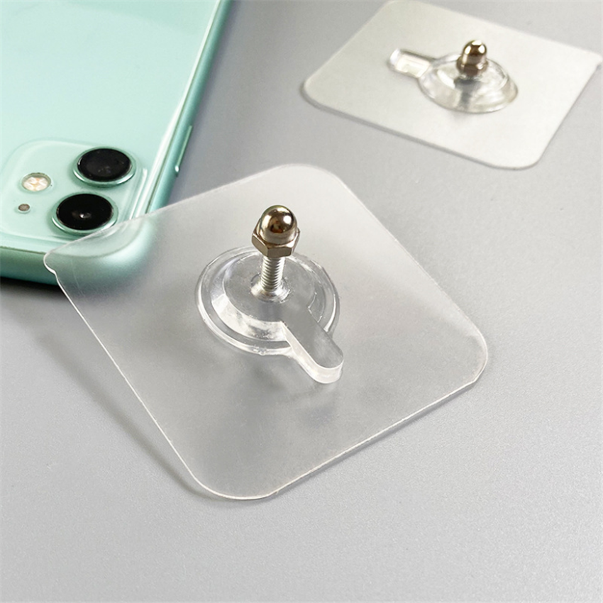 Dampproof seamless pendant Punch-free wall mounted photo frame adhesive hook with Stainless steel screw