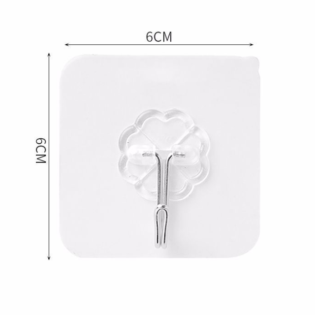 Custom PVC Modern door coat Decorative Transparent Plastic Strong traceless Self Adhesive suction sticky Hanger Wall Hook