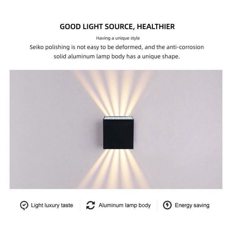 Factory Supply LED Square Wall Lamp 10W Aluminum Corridor Light Bedroom Living Room Background Wall Decoration Lamp