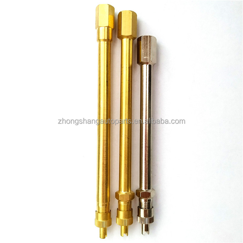 Brass metal tire air valve stem extension metal cover cap 19mm