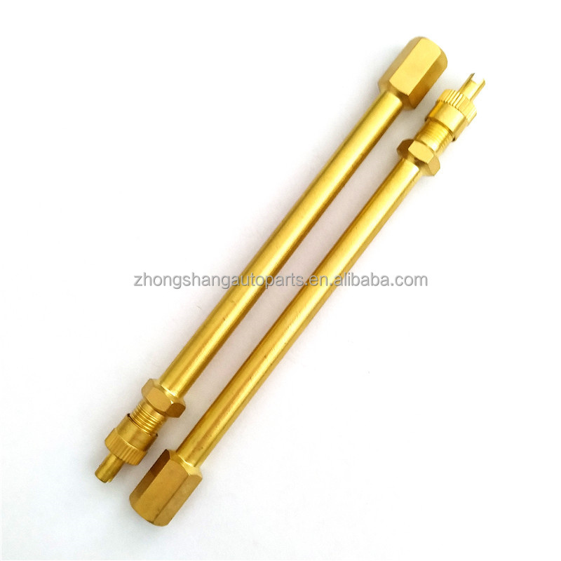 Brass metal tire air valve stem extension metal cover cap 19mm