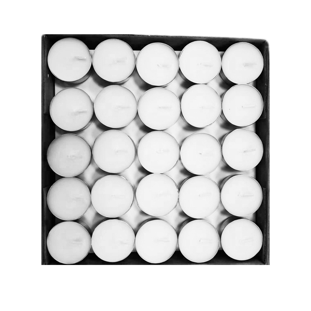 2 4 8 Hours 50 100 Bulk Packs White Unscented Smokeless Tea Lights  For Date Party Home Use