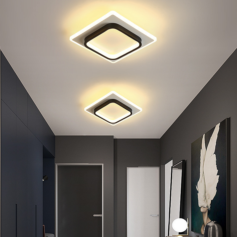 European ceiling light cloakroom in the corridor balcony 20W round square LED ceiling light aisle lamp background light