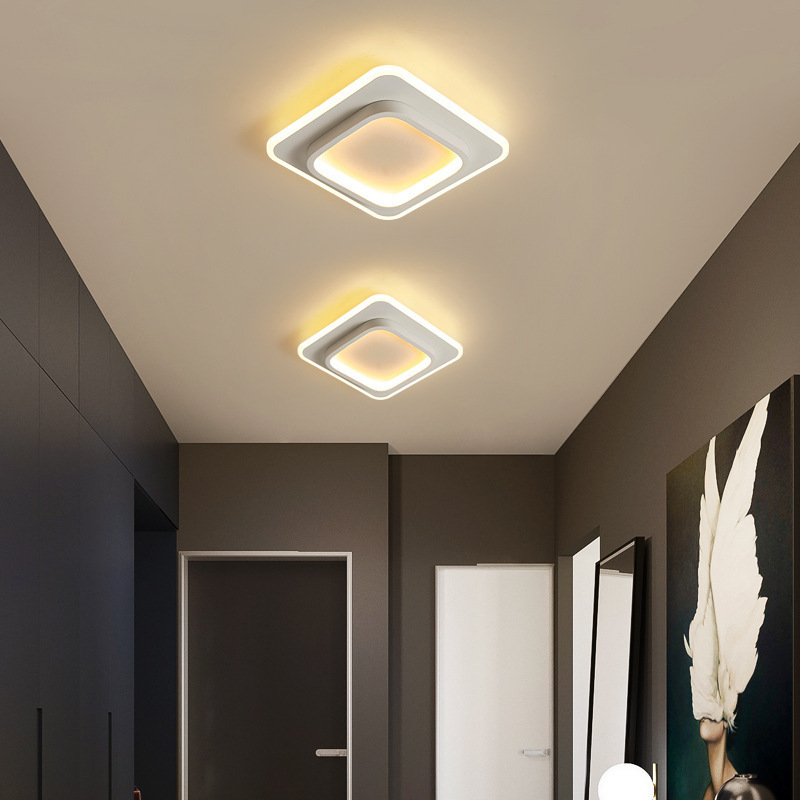 European ceiling light cloakroom in the corridor balcony 20W round square LED ceiling light aisle lamp background light