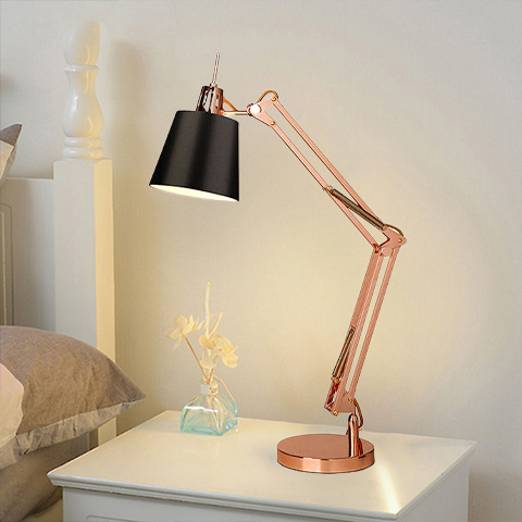 Nordic Vintage Classical Lighting Design Modern Desk Lamp Study Office Using Energy Saving Table Light Metal Table Lamp