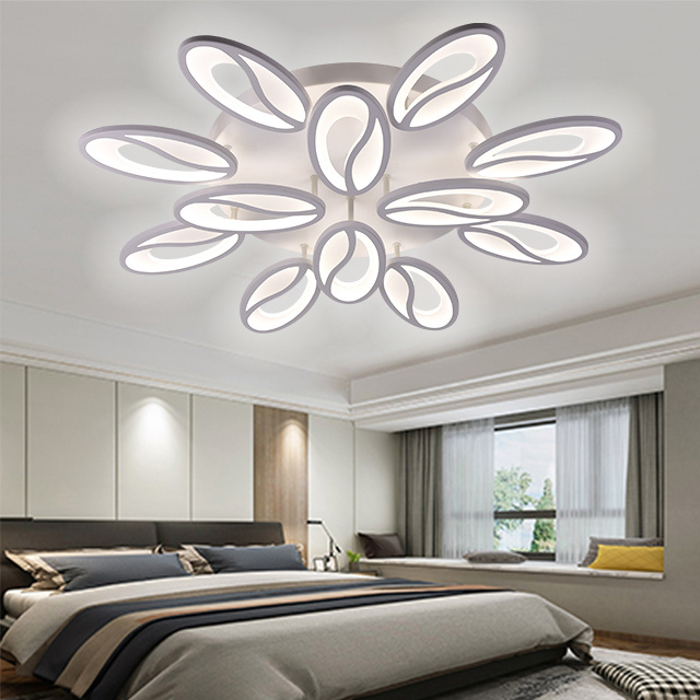 Modern App Remote Control Acrylic Square Chandelier Ceil Lamp Living Room Bedroom Home Luxury Led Ceiling Lights