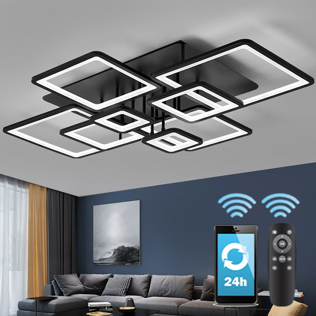 Newly Designed Small Sofa Living Room Living Smart Home Bedroom Square LED Ceiling Light Lamp Indoor Lighting Ceiling