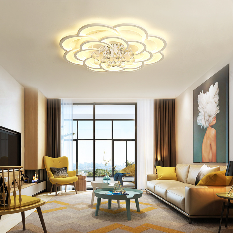 Modern Style Bedroom Room Large Hotel Gold Wedding Luxury Crystal Ceiling Lustre Chandeliers Led Crystal Pendant Light