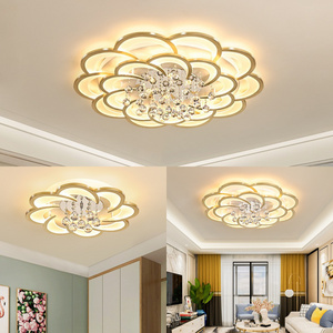 Modern Style Bedroom Room Large Hotel Gold Wedding Luxury Crystal Ceiling Lustre Chandeliers Led Crystal Pendant Light