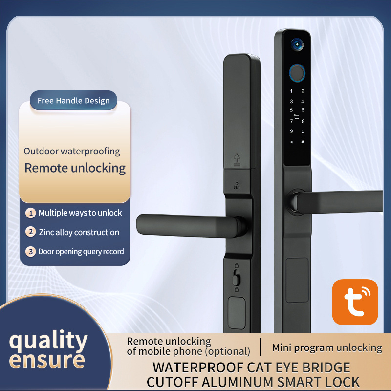 Tuya Wifi Cat Eye WApp Fingerprint Door Lock   Home Security Door Lock