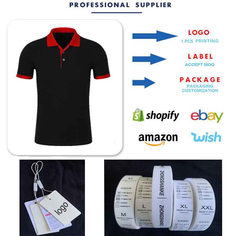 High quality 100% cotton multi-color custom printed embroidery OEM logo Plain color blank men's polo T-shirt Polo shirt