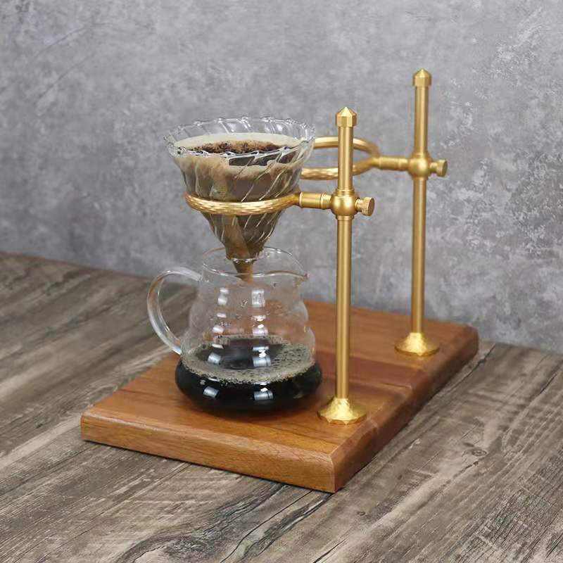 glass Coffee Dripper Engin Coffee Drip Filter Cup Coffee Filter Tea Slag Funnel Hand Punch Double Filter