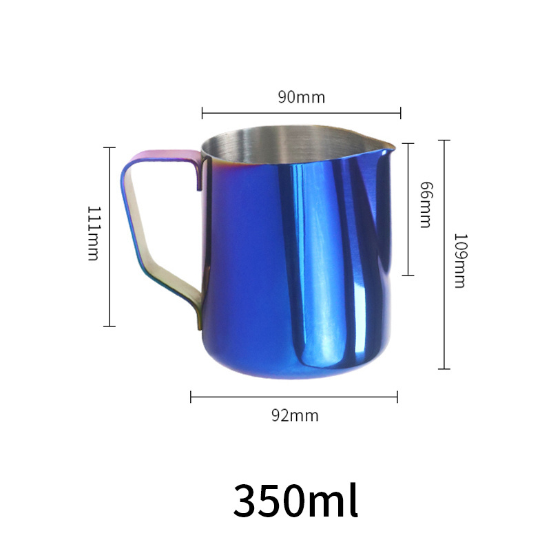 350ml 600ml Stainless Steel Metal Measuring Coffee Steaming Pitcher Cup Espresso Barista Tools Milk Frothing Jug Milk Pitcher