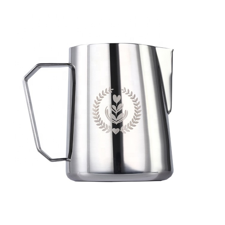 Wholesale stainless steel 304 coffee milk frothing pitcher/jug