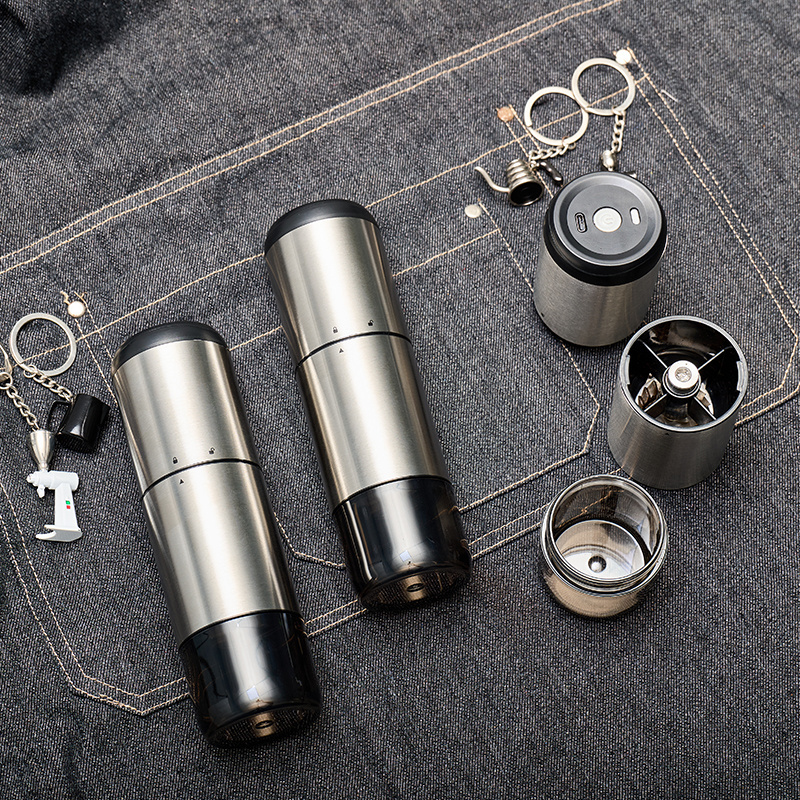 Home Use Mini ABS Body 420 Stainless Steel Bur Rechargeable Portable USB Electric Coffee Grinder