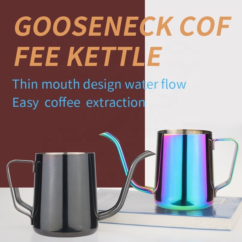 304 Stainless Steel Gooseneck Pot 250ml 350ml Pour Over Drip Coffee Kettle