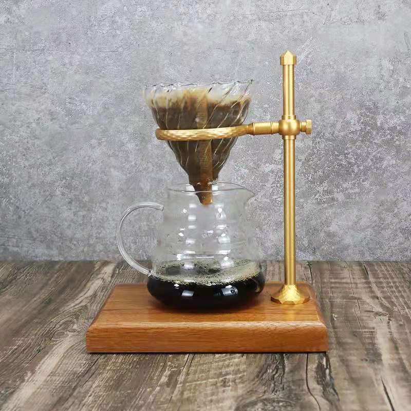 glass Coffee Dripper Engin Coffee Drip Filter Cup Coffee Filter Tea Slag Funnel Hand Punch Double Filter