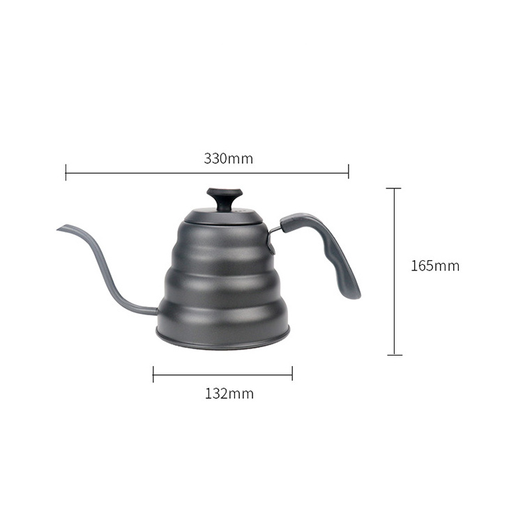 Stainless Steel Gooseneck Coffee Drip Kettle Pour Over Coffee Kettle BPA Free Water Kettle with Built-In Thermometer Coffee Pot