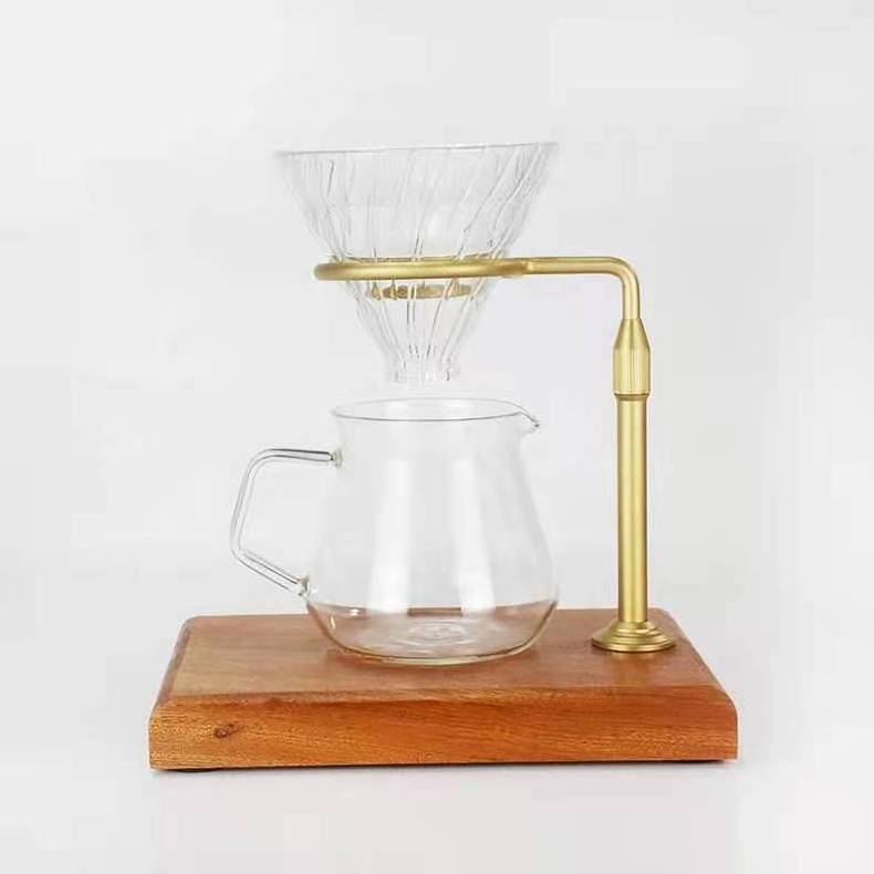 glass Coffee Dripper Engin Coffee Drip Filter Cup Coffee Filter Tea Slag Funnel Hand Punch Double Filter