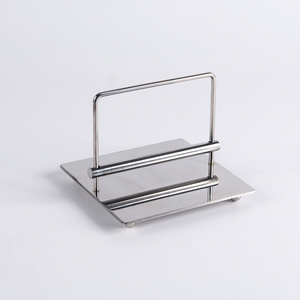 Hot-Selling Living Room Hotel Decoration Metal Silver Rod Press Paper Holder Home Decoration Home Decor