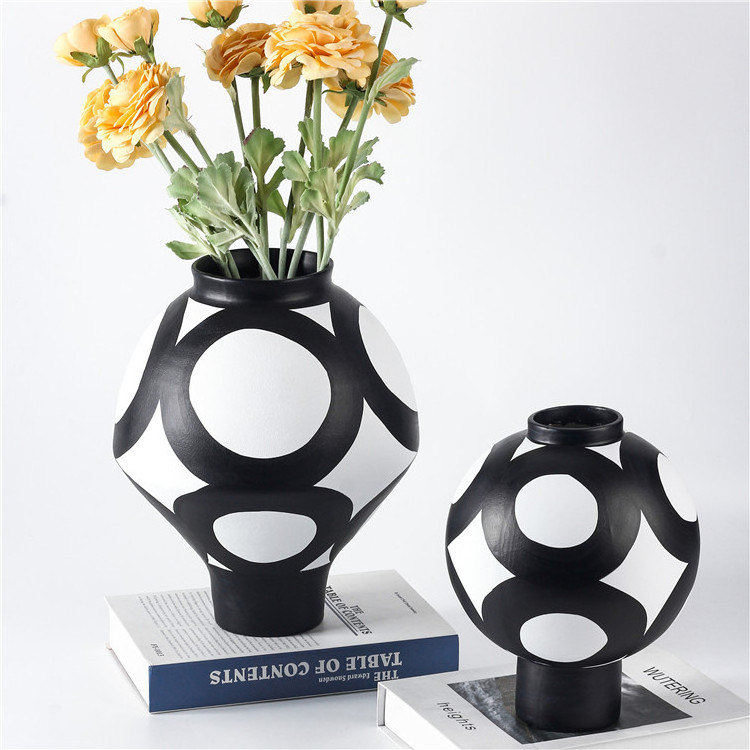 Meijian Ceramic Factory Wholesale Mountain Residence Ceramic Decoration For Home Decor Vase