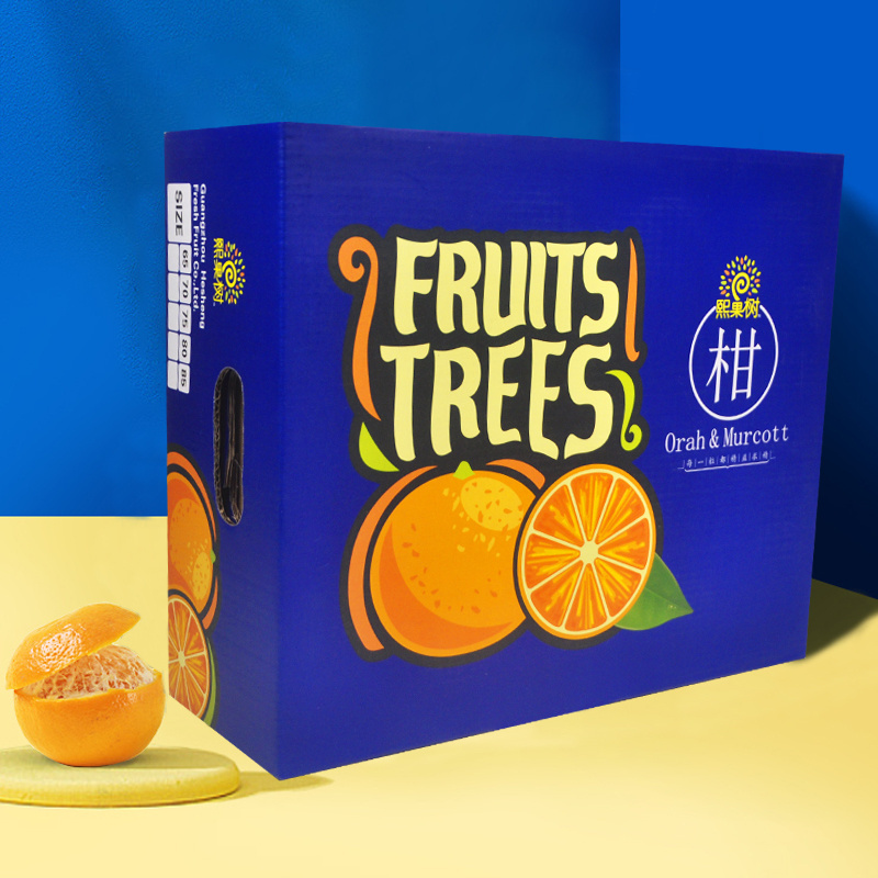 Custom Wholesale Printing Kraft Corrugated Banana Fruit Vegetable Packaging Carton Box