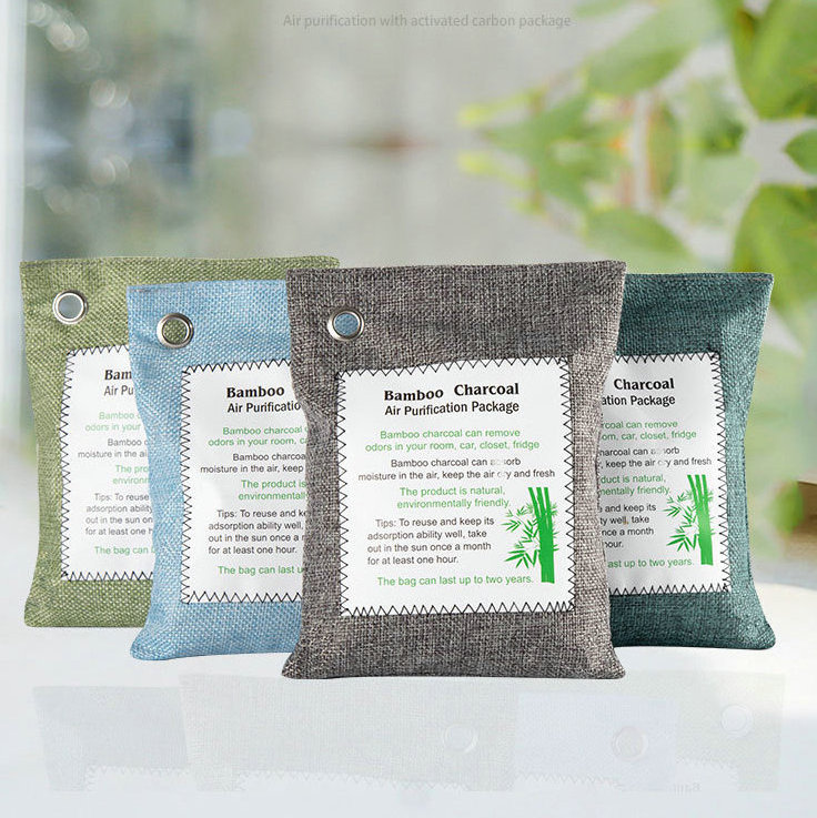 Hot Selling Air Freshener 200G Deodorizer Bag Car Bamboo Charcoal Air Purifying Bag