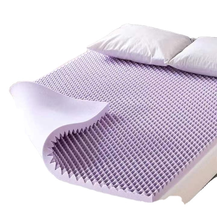 Egg Crate Memory Foam Bed Topper with Lavender Cooling Mattress Pad Mattresses