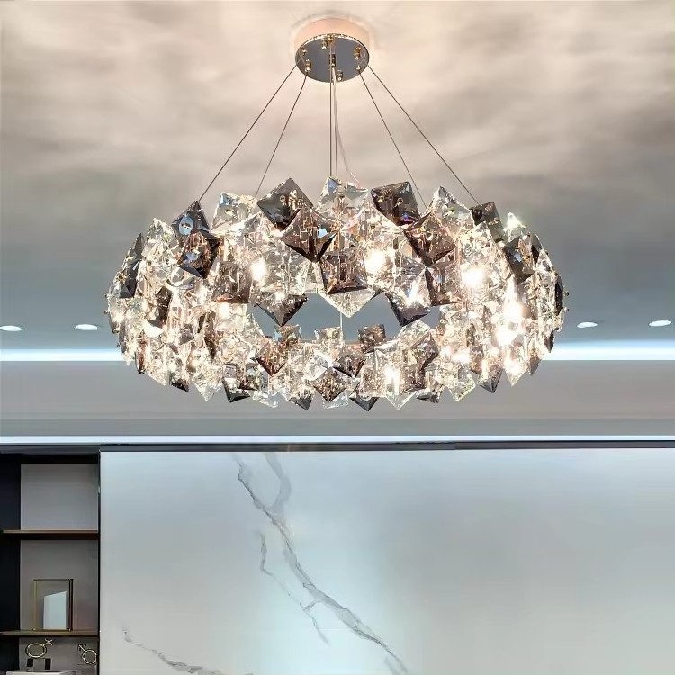 Led Modern K9 Crystal Chandeliers Rustic Bedroom Dining Room Pendant Light Fixtures Lighting Chandeliers Ceiling Luxury