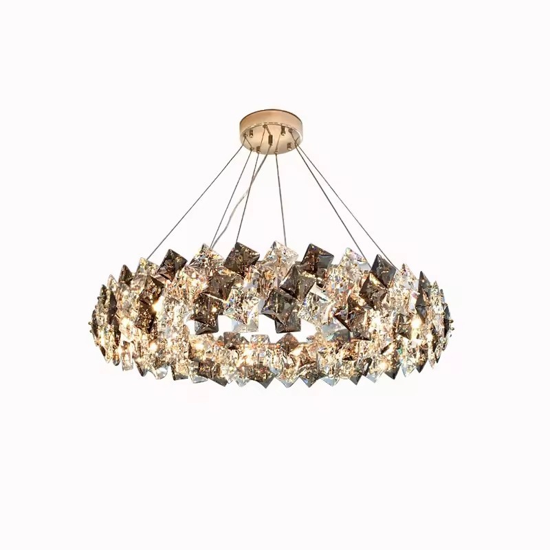 Led Modern K9 Crystal Chandeliers Rustic Bedroom Dining Room Pendant Light Fixtures Lighting Chandeliers Ceiling Luxury