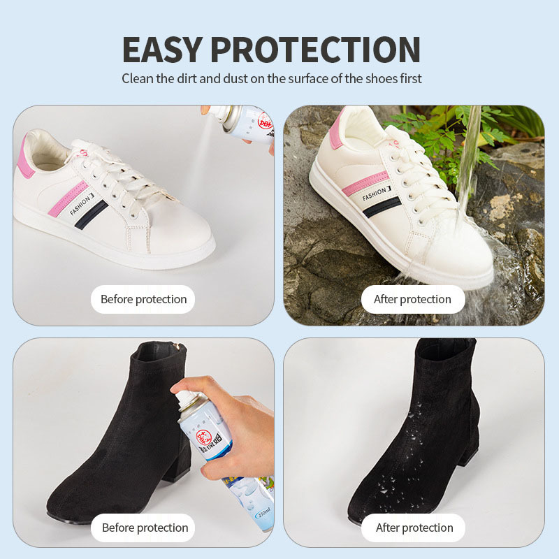 Black Brown Liquid Shoe Polishing Waterproof Anti-fouling Oil Maintenance Care spray suede shoe polish