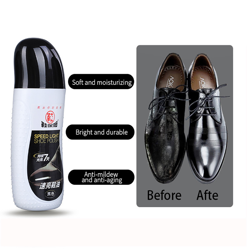 Leather Red Navy Waterproof Shoes Men Natural Wax Polishing Neutral Liquid bright shoe polish