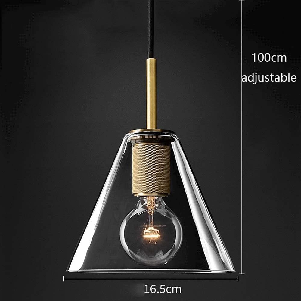 Simple Single Hanging Lamp Modern Gold Luxury Crystal Glass Chandelier Kitchen Island Dining Table Pendant Light